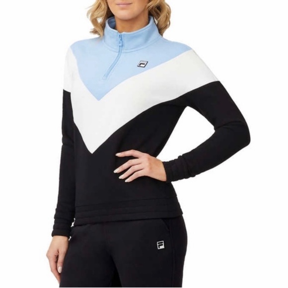 Fila Tops - Fila quarter-zip fleece long sleeve, women’s L
